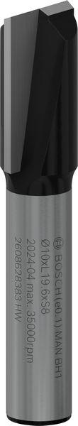 Produktbild Bosch Professional Zubehör Nutfräser, 8 mm, D1 10 mm, L 19,6 mm, G 51 mm. Für Handfräsen