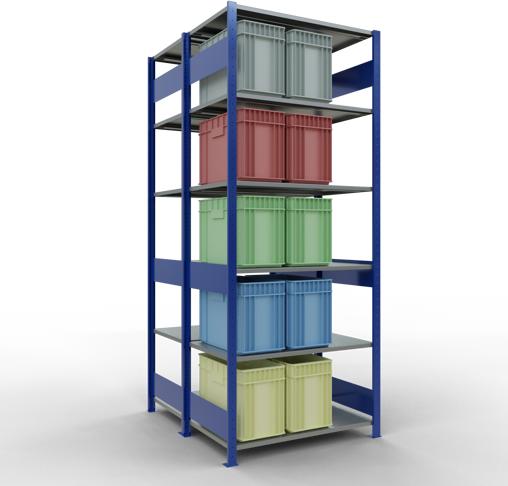 Actual product image Schulte Lagertechnik Double basic shelf MULTIplus150