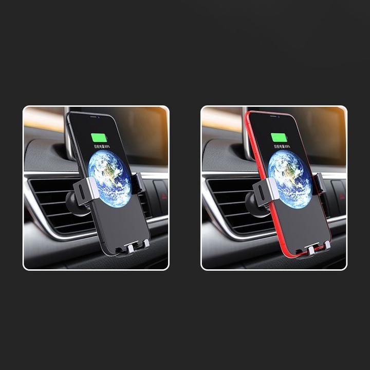 Actual product image Hurtel Gravity smartphone car holder, air vent blue (YC08)