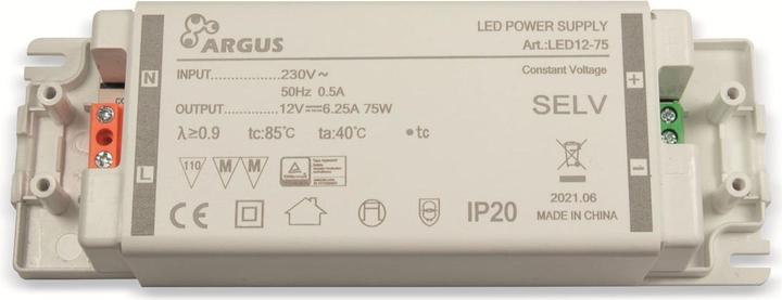 Produktbild Intertech LED-Driver LED 12-75 12V Ausgangsspannung 75W Leistung