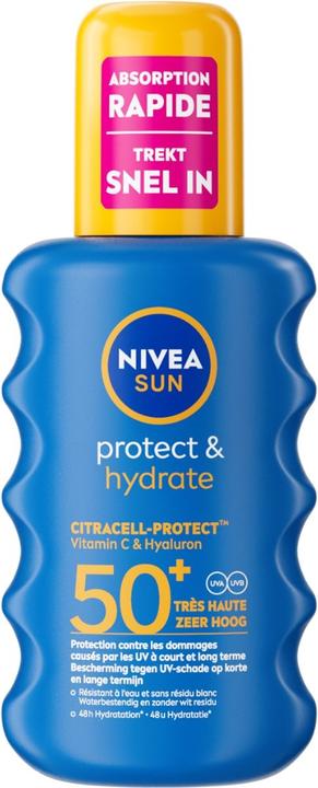 Immagine prodotto NIVEA Spray solare Protect & Hydrate Spf 50+ 200ml (Spray solare, SPF 50+, 200 ml)