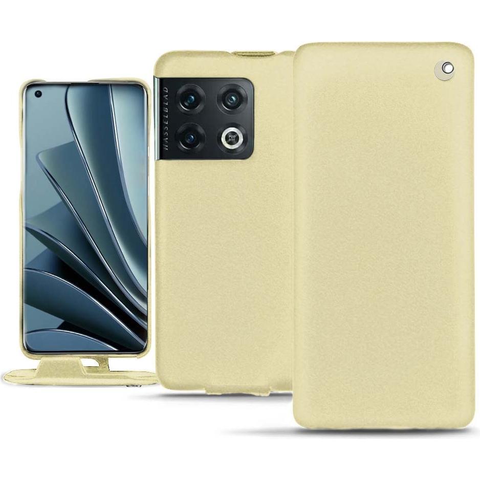Noreve Lederschutzhülle vertikal (OnePlus 10 Pro), Smartphone Hülle, Beige