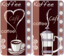 Produktbild Wenko Herdabdeckplatte Universal Mod. Kaffeeduft, 2er Set für alle Herdarten geeignet