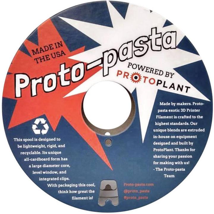 Actual product image Proto-pasta conductive PLA filament (PLA, 2.85 mm, 500 g, Grey)