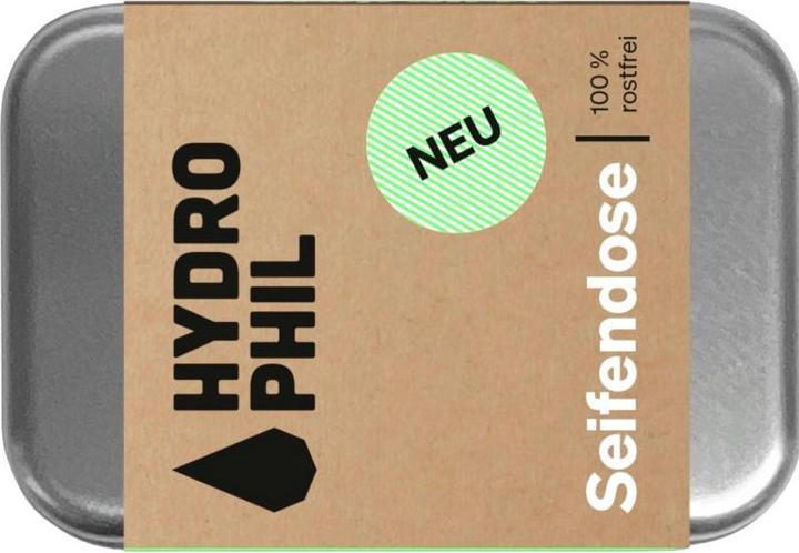 Actual product image Hydrophil Soap tin aluminium stainless