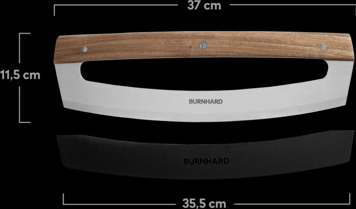 Actual product image Burnhard Pizza weighing knife incl. pizza board & blade guard