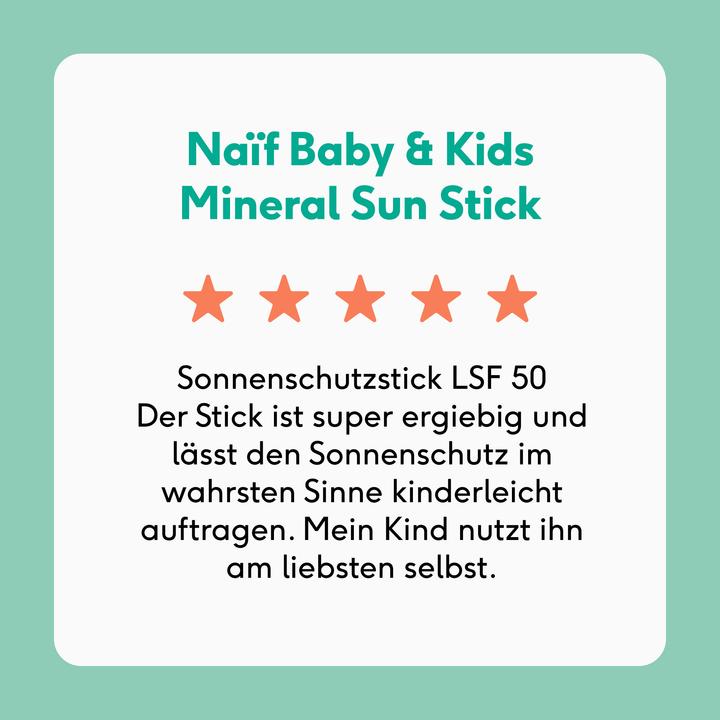 Actual product image Naïf Sun protection stick (SPF 50, 36 g)