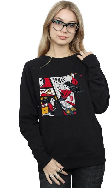 Actual product image Disney Womens/Ladies Mulan Movie Comic Style Sweatshirt (M)