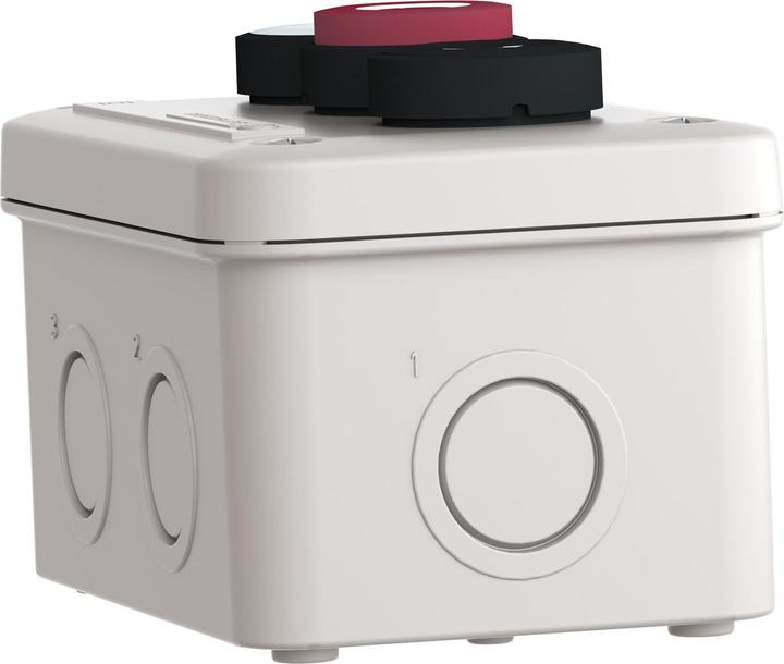 Actual product image Schneider Electric XALE3251 Housing arrow left white ref.o red right sw 1Ö2S w.3button