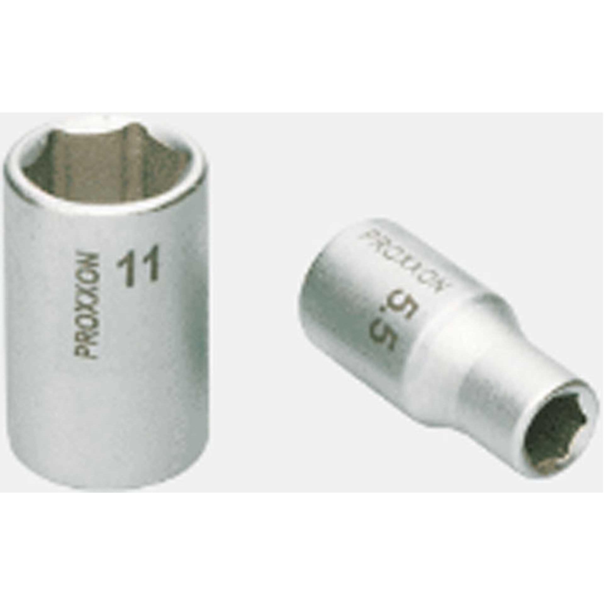 Proxxon, Steckschlüssel + Stecknuss, 1/4" Steckschlüsseleinsatz (10 mm)