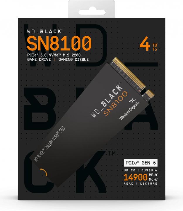 Image du produit WD Black SN8100 (4000 Go, M.2 2280)