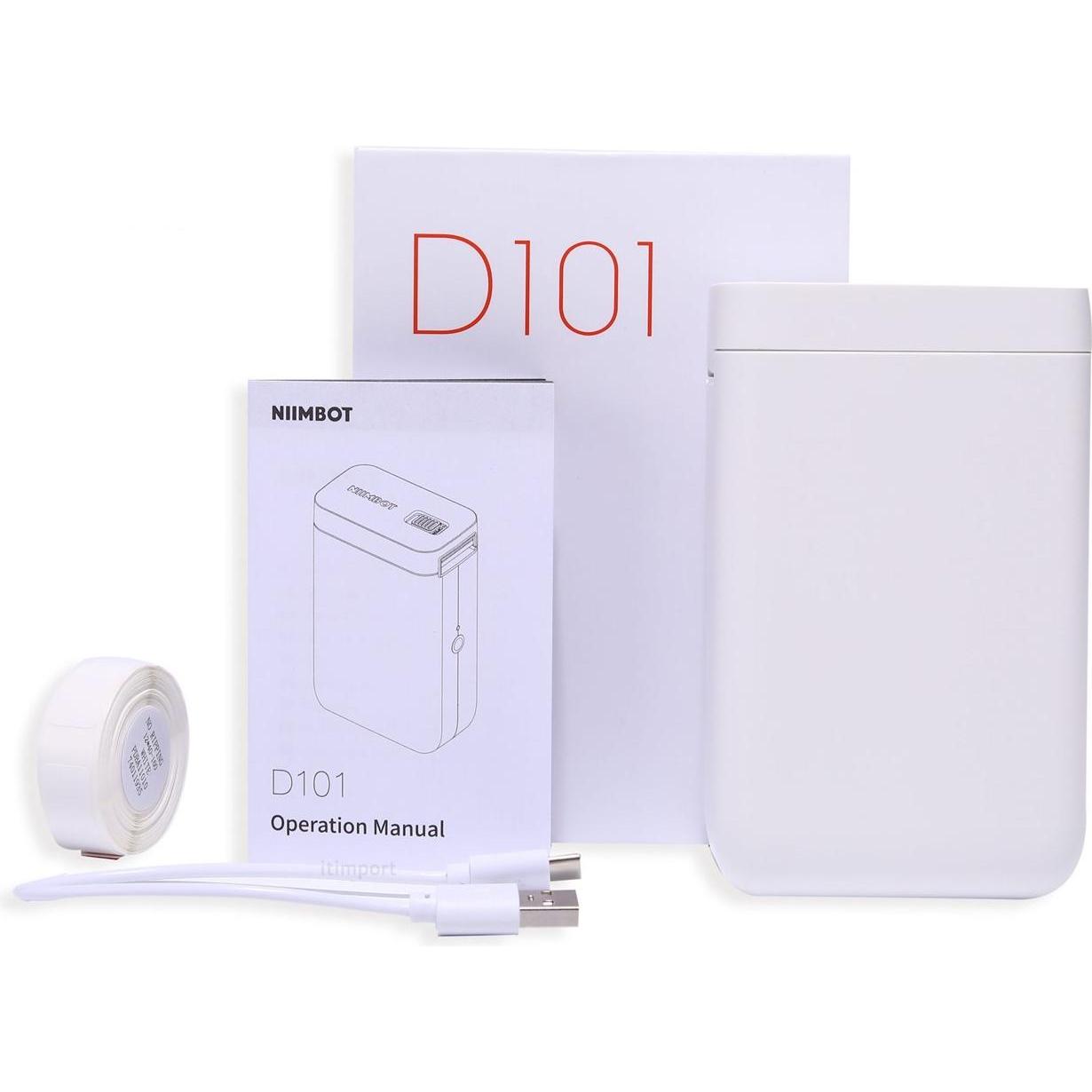 Niimbot D101 (203 dpi), Etikettendrucker, Weiss