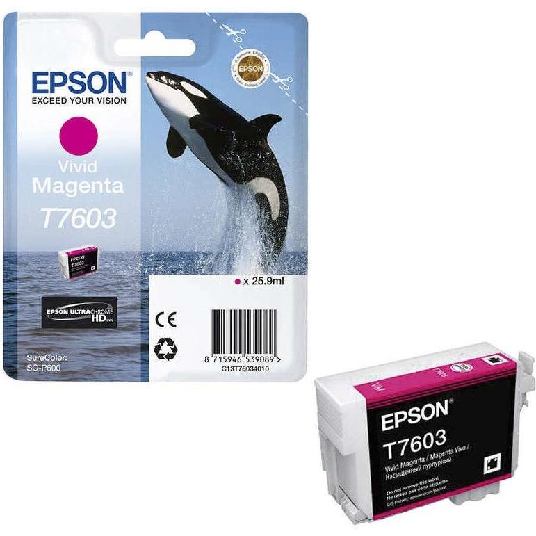 Thumbnail - Epson, Druckerpatrone, T7603, Ultra Chrome HD (M)