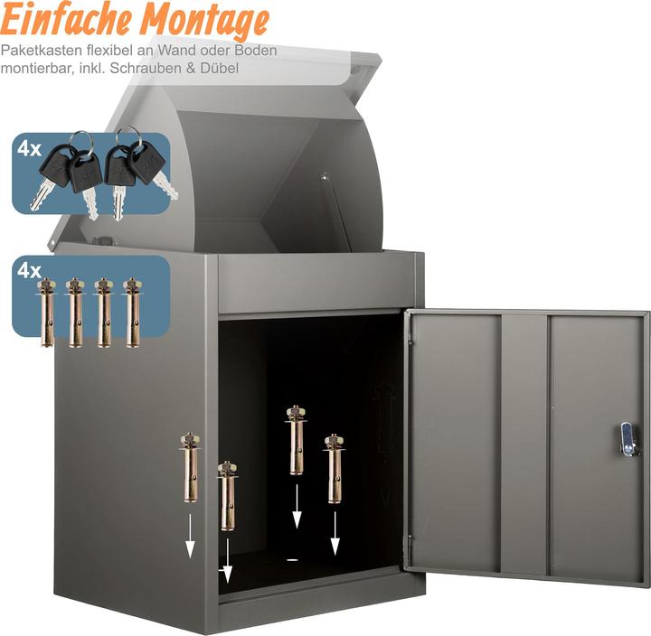 Actual product image Relaxdays parcel box