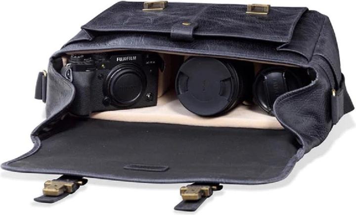Actual product image Only-Bags.Store Vintage Leather Laptop Bag, Camera Bag (Camera shoulder bag)