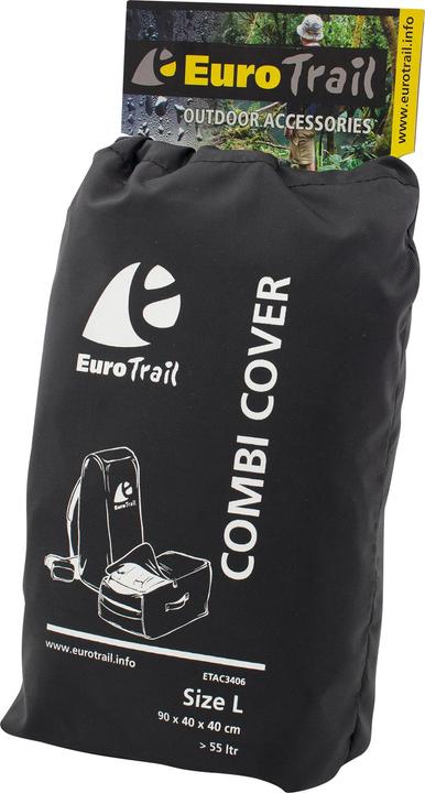 Produktbild Eurotrail Regen Cover / Flugtasche für Rucksack - 55-80 Liter - Schwarz