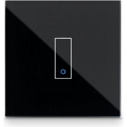 Iotty Smart Switch single button faceplate - Design your own smart switch, Powerline, Schwarz