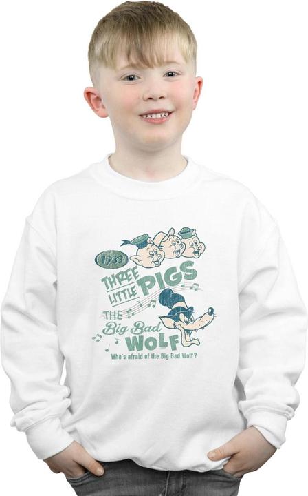 Produktbild Disney Three Little Pigs Who's Afraid Of The Big Bad Wolf Sweatshirt Jungen (116)