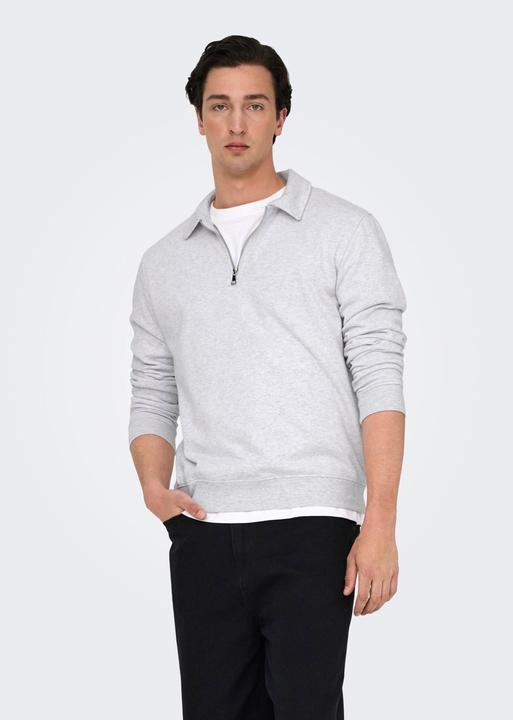 Produktbild Only & Sons Onsdavid Reg Half Zip Sweat (M)
