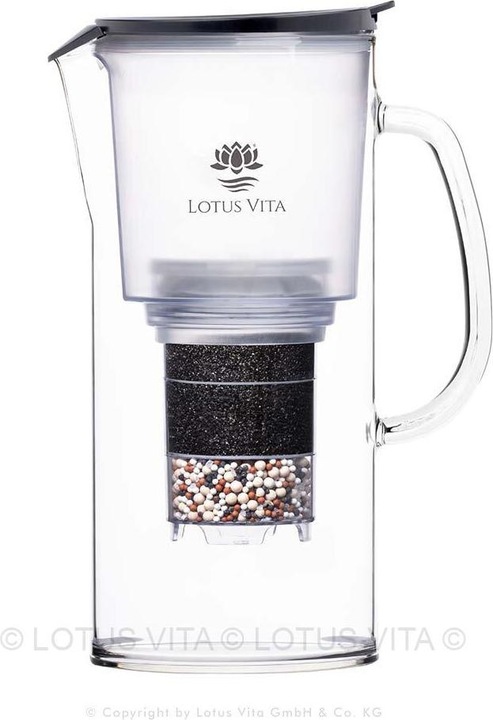 Produktbild Lotus Vita Glas-Filterkaraffe Toya Natura Plus - Anthrazit