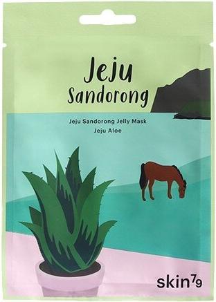 Skin79 Jeju Aloe Vera Gel Tuch Maske Jeju Sandorong Jelly Mask 33ml Beruhigende Hautmaske für alle Haut (33 ml)