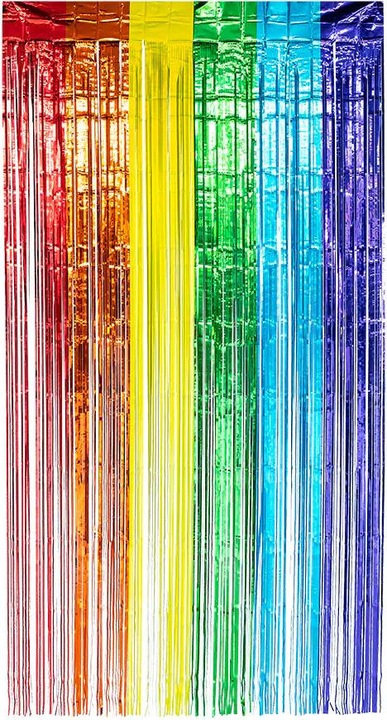Produktbild Boland Folienvorhang metallic Regenbogen 200x100cm