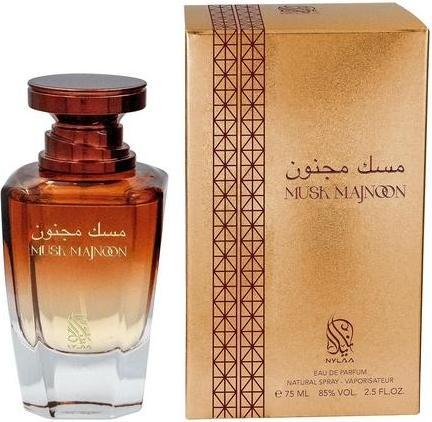 Produktbild Nylaa Moschus Majnoon 75ml Parfüm Spray Enigma Frauen Süsse Blume Kokosnuss (Eau de Parfum, 75 ml)
