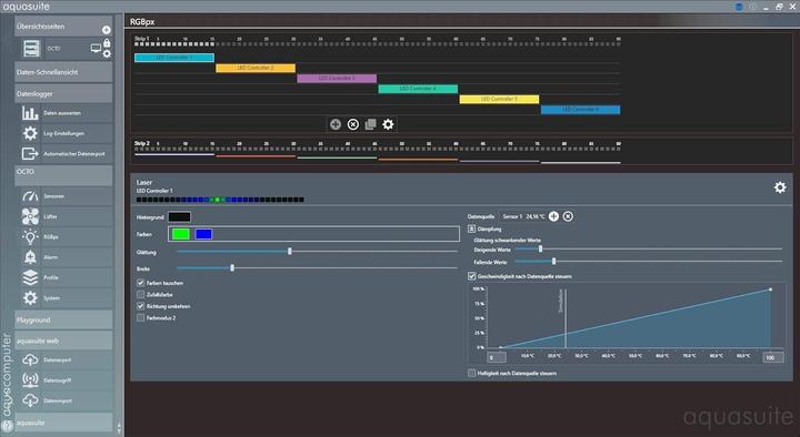 Productafbeelding Aqua Computer OCTO ventilatorregelaar voor PWM ventilatoren (8 Ventilator)