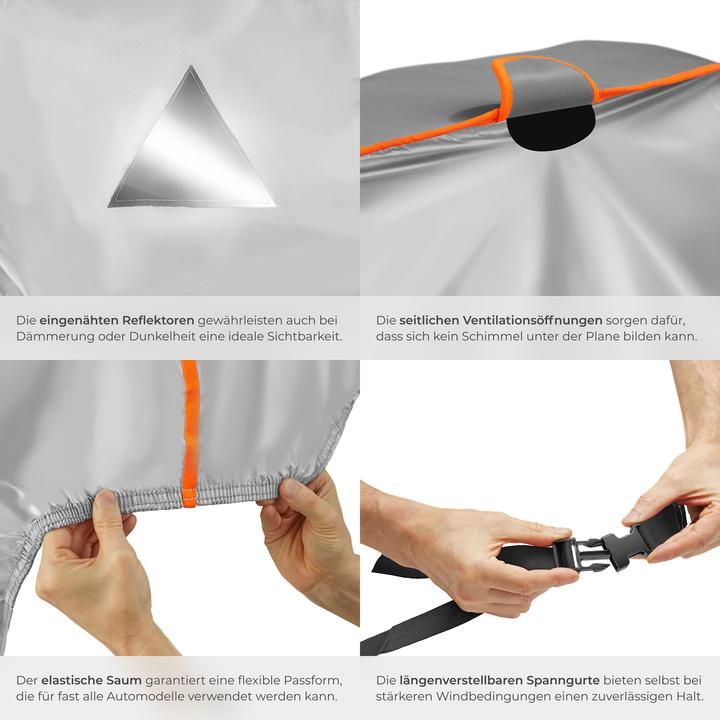 Actual product image tectake Car Cover - waterproof and breathable, with a 4 mm foam layer