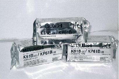 Image du produit Mitsubishi Papier pour imprimante vidéo (K61B) (0.11 m)