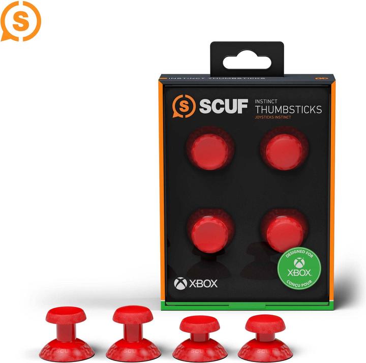 Produktbild Scuf Instinct Thumbstick 4 pack (Short & Long Concave and Short & Long Domed) - Red
