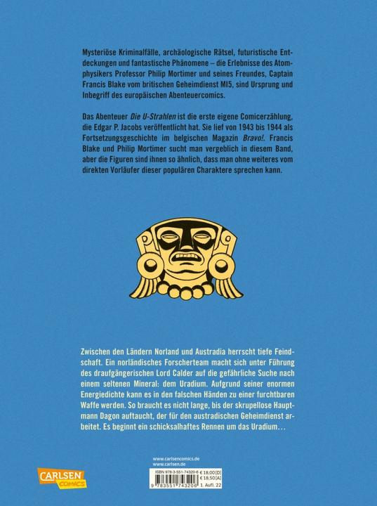 Immagine prodotto Blake und Mortimer Bibliothek 0: Die U-Strahlen (Tedesco, Edgar P. Jacobs, 2022)