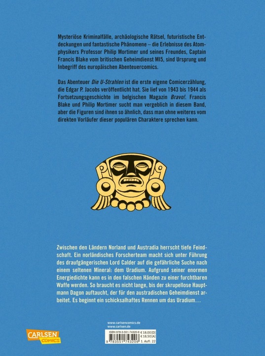Produktbild Blake und Mortimer Bibliothek 0: Die U-Strahlen (Deutsch, Edgar P. Jacobs, 2022)