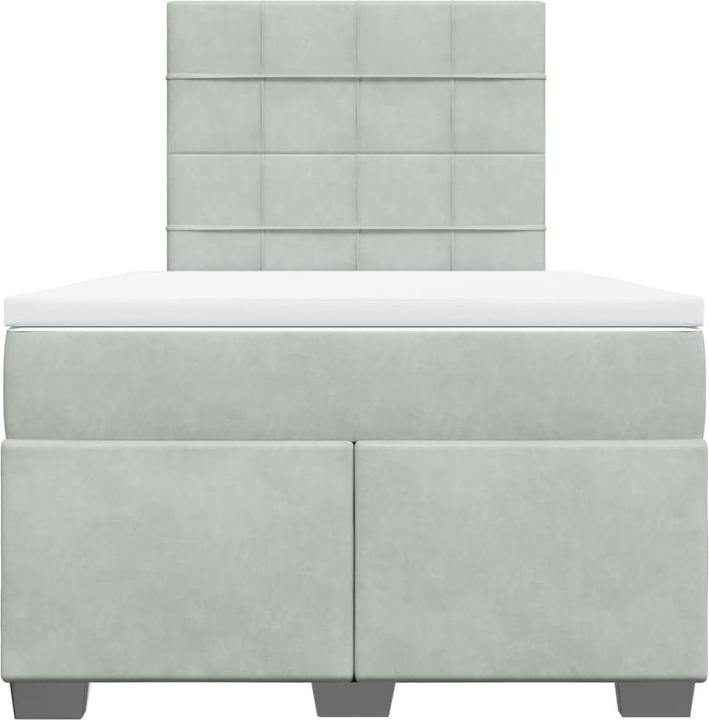 Produktbild vidaXL Bo x springbett mit Matratze 120 x 190 cm Samt (120 x 190 cm)