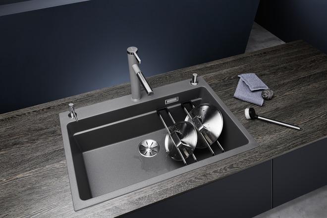 Actual product image Blanco Etagon 8 (Fitted sink with draining board, 78 cm, 51 cm)
