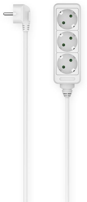 Produktbild Hama 00223000 Intelligente Steckerleiste 3 AC-Ausgänge 1,4 m (3x, CEE 7/4, 1.40 m)