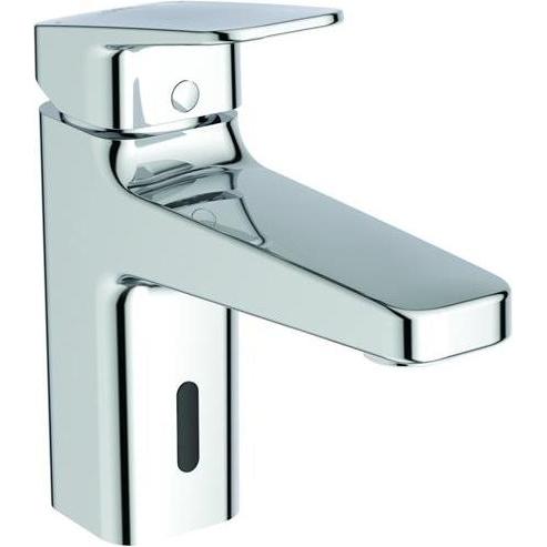 Ideal Standard, Rubinetteria per bagno, IDS Waschtischarmatur H90 CERAPLAN mit Ablaufgarnitur, Sensorfunktion chrom