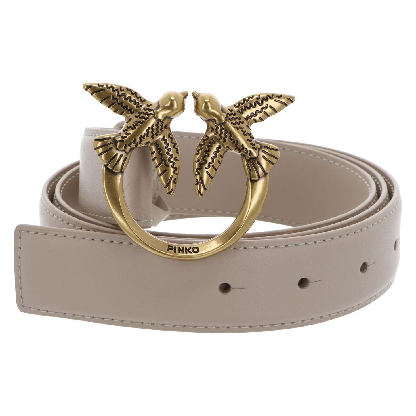 Pinko, Damen, Gürtel, Love Berry H3 Belt, Beige