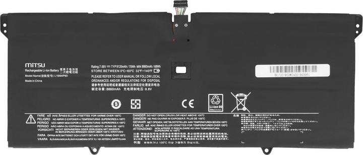 Actual product image Mitsu LENOVO YOGA 9120mAh 70Wh 7.68V