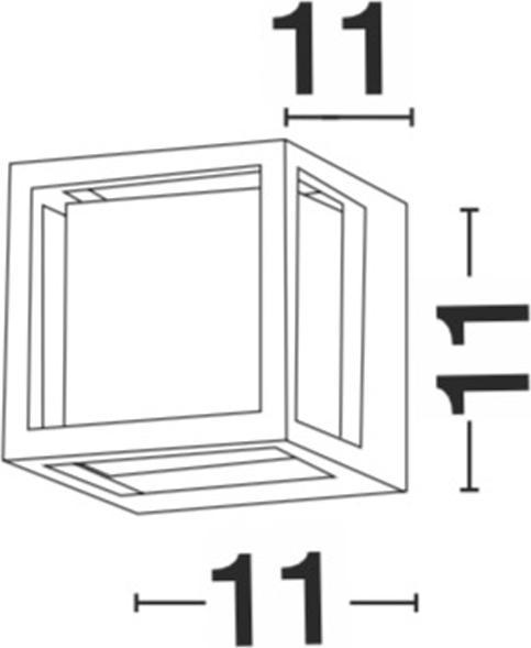 Actual product image Nova Luce Agosto (420 lm, IP54)