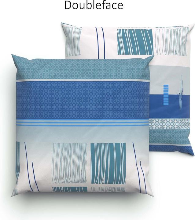 Actual product image Lotus Bettwaren Bed linen jersey Amalfi blue (Pillowcase, 65 x 65 cm)