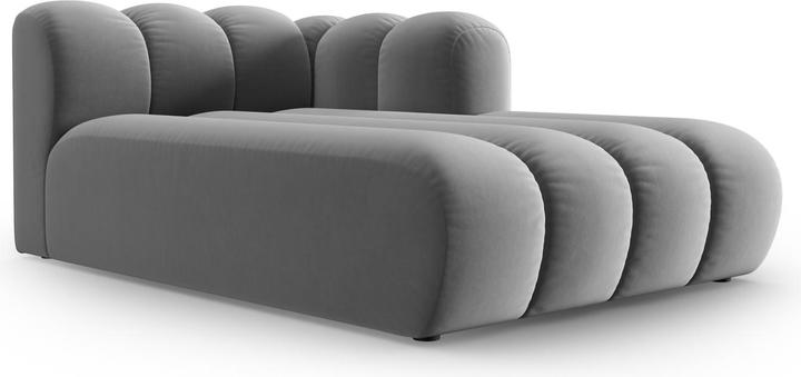 Image du produit Micadoni Velours Méridienne Droite, "Lupine", 2 Places, 117x177x70Fabriqué en Europe (Recamière)