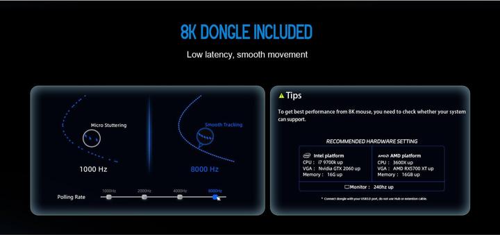 Actual product image Lamzu Paro Gaming Maus, 8kHz Abtastrate, 2,4GHz Wireless - weiss (Cable, Wireless)