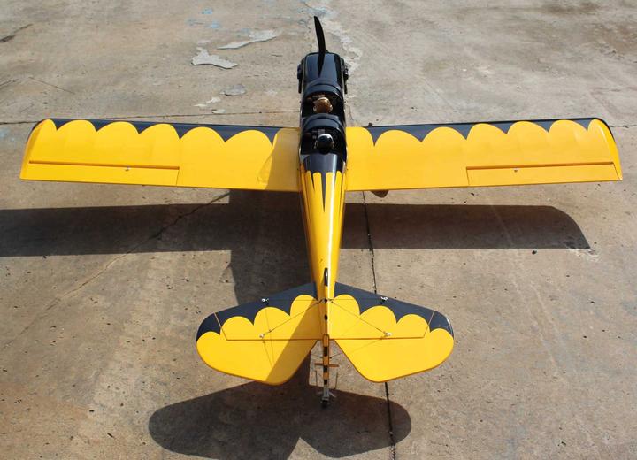 Actual product image Seagull Models SG-Models ) SPACEWALKER II 82,7" 120 ARF 20-26cc yellow/black