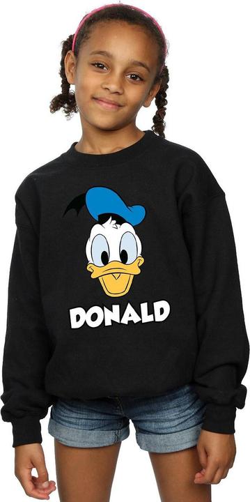 Produktbild Disney Donald Duck Face Sweatshirt Mädchen (128)