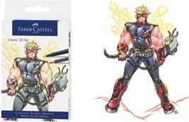 Produktbild Faber-Castell PITT Artist Pen Comic Set 3D (Mehrfarbig, 11 x)