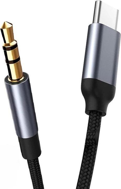 Hermex USB-C zu AUX Adapter 0.5m AUX zu USB-C Kabel AUX Anschluss AUX Stecker (0.50 m)