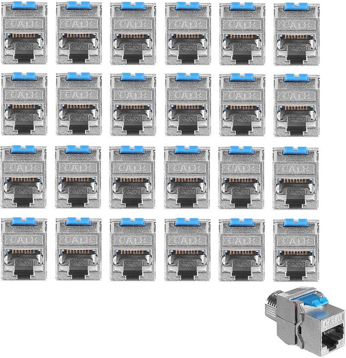 Produktbild Kwmobile Keystone Modul für CAT 8 Kabel (24pcs)