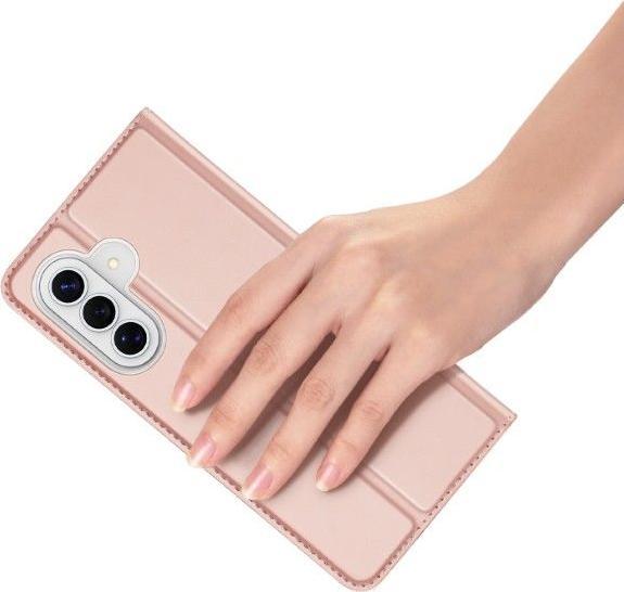 Produktbild Dux Ducis Samsung Galaxy A57 5G Wallet Cover Stand Card Holder – Pink (Samsung Galaxy A57)