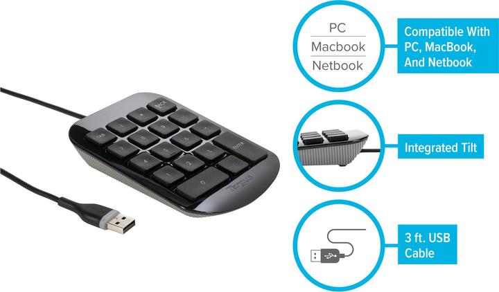 Actual product image Targus Akp10eu (Numeric keypad, Cable)